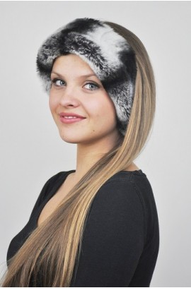 Rex-Chinchilla fur headband - Fur Collar